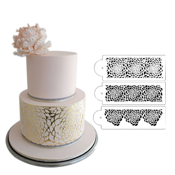 Camilla Rose Stencil set - 3 Tier Cake Stencil, Wedding Cake